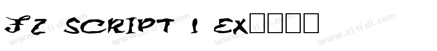 FZ SCRIPT 1 EX字体转换